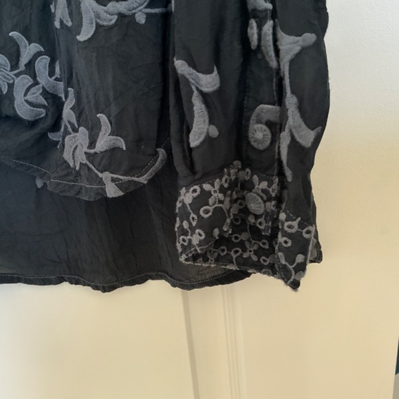 Johnny Was Black Tunic, embroidered , XL - Picture 2 of 5